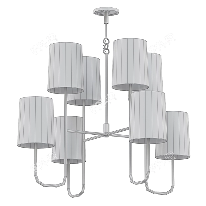 Elegant Go Lightly Chandelier 3D model image 2