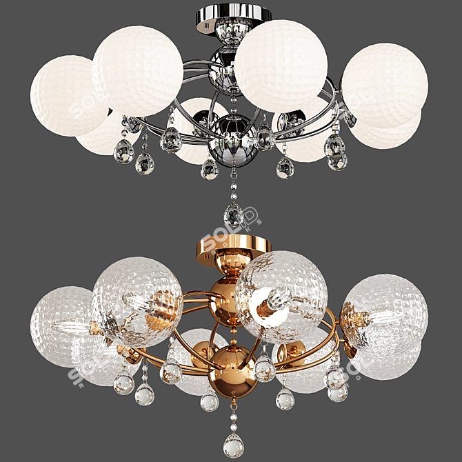 Stylish Odeon Light Fixture - 3953 3D model image 1