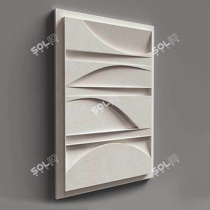 Title: Shadowscape Relief Art 3D model image 2