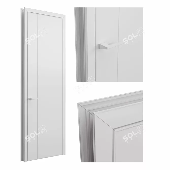 Domani 45 BROOK: Harmonious Blend of Natural Wood and Technological Elegance 3D model image 4