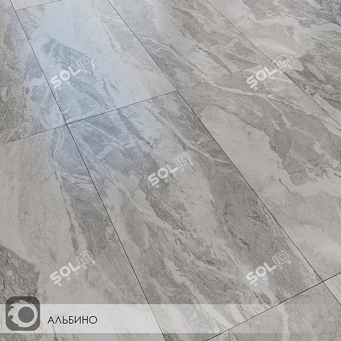 Albino Gray Ceramic Tiles 3D model image 2