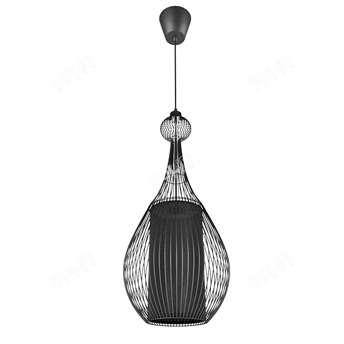 KARE Swing Iron Pendant Light 3D model image 2