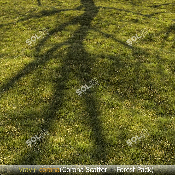 Title: Lush Grassland 3D Landscape 3D model image 1