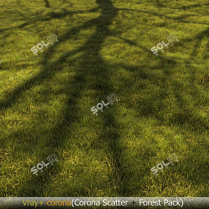 Title: Lush Grassland 3D Landscape 3D model image 2