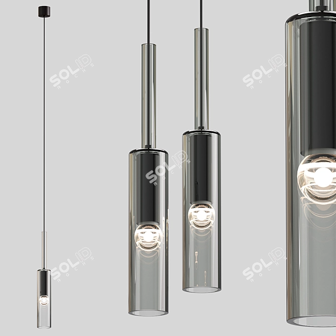 Sleek Pendant Lights | Contemporary Design 3D model image 1