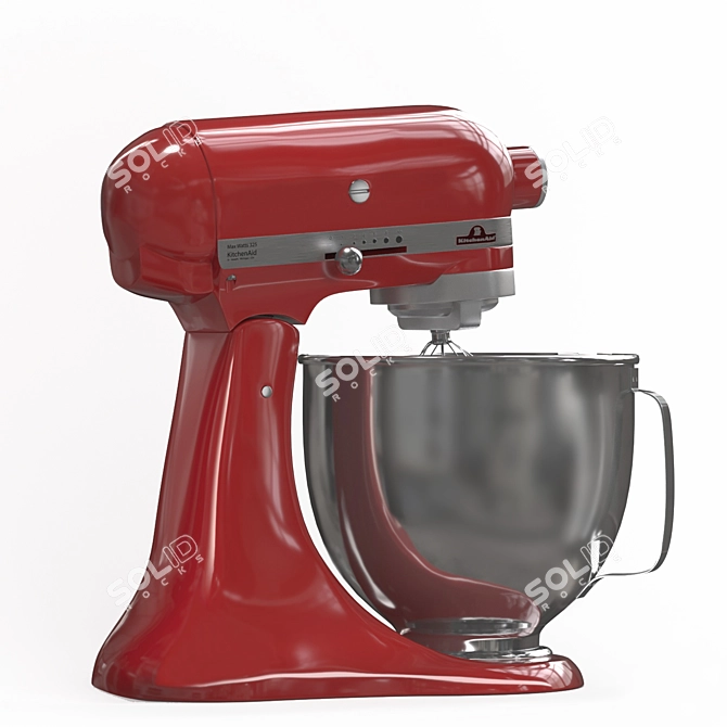 Versatile KitchenAid Mixer: Powerful, Efficient, and Stylish 3D model image 2