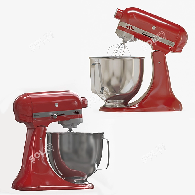 Versatile KitchenAid Mixer: Powerful, Efficient, and Stylish 3D model image 4