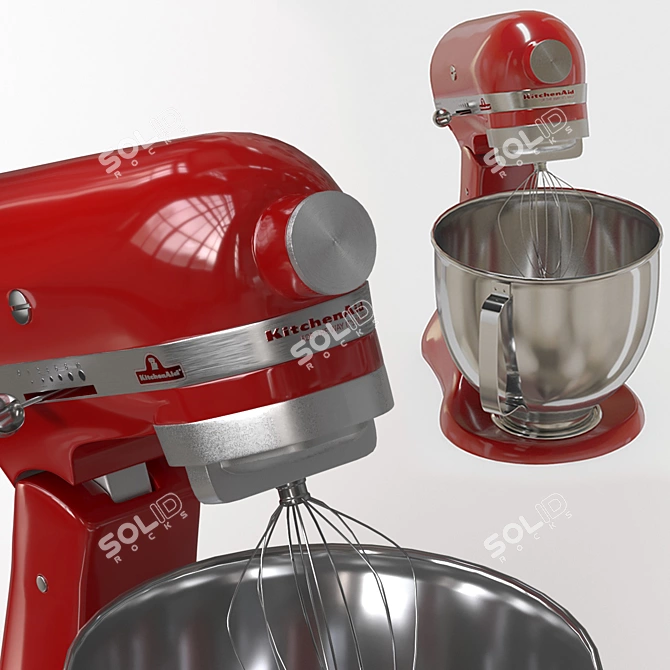 Versatile KitchenAid Mixer: Powerful, Efficient, and Stylish 3D model image 8