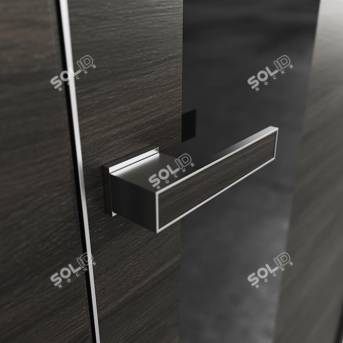 Profil 5Z Interior Door with Lotus Handle 3D model image 3