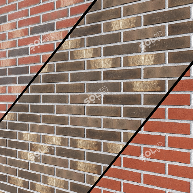 Durable Clinker Tiles for Stylish Homes 3D model image 1