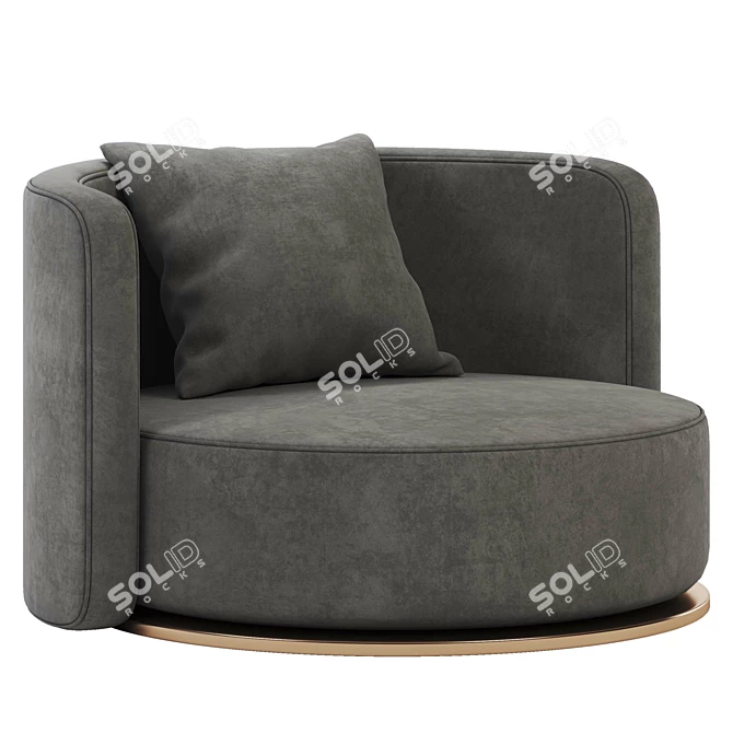 Victory Armchair: Modern Elegance for Any Space 3D model image 1