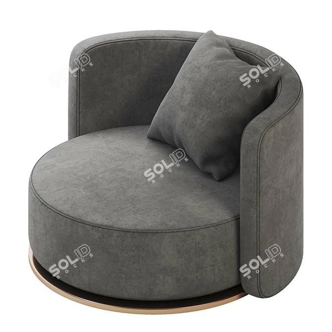 Victory Armchair: Modern Elegance for Any Space 3D model image 3