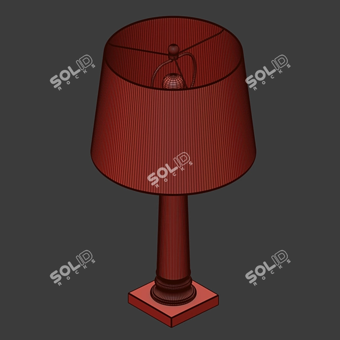 Elegant Coleford Table Lamp 3D model image 3