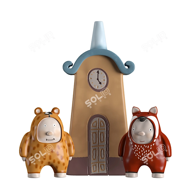 Decorative Clay Toys 3D model image 2