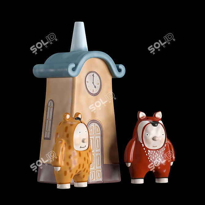 Decorative Clay Toys 3D model image 3