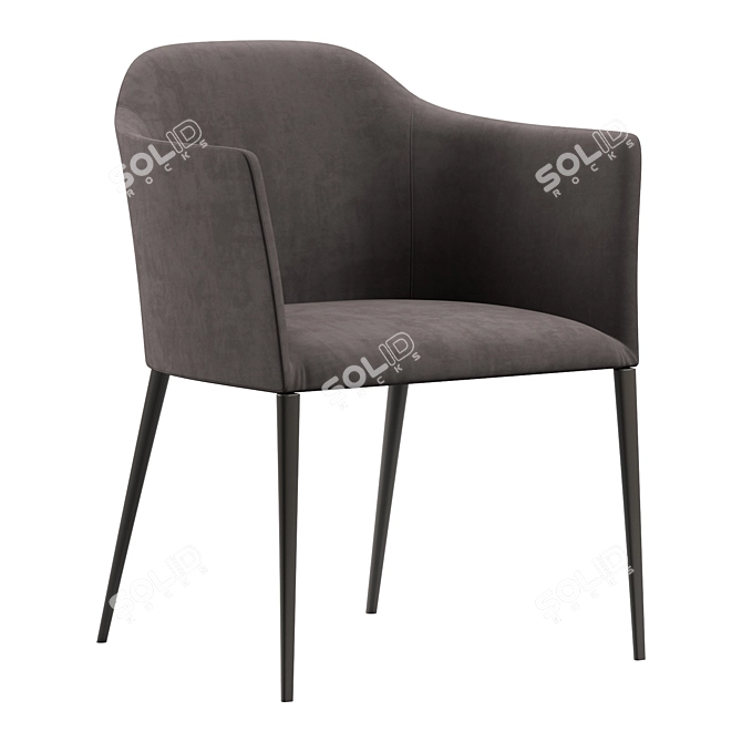 Elegant Porada Grace Chair 3D model image 1