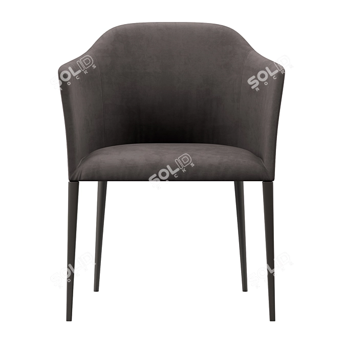 Elegant Porada Grace Chair 3D model image 2