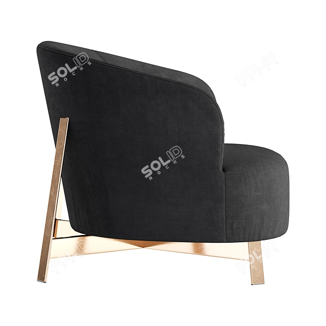 Porada Copine: Elegant and Compact Chair 3D model image 3
