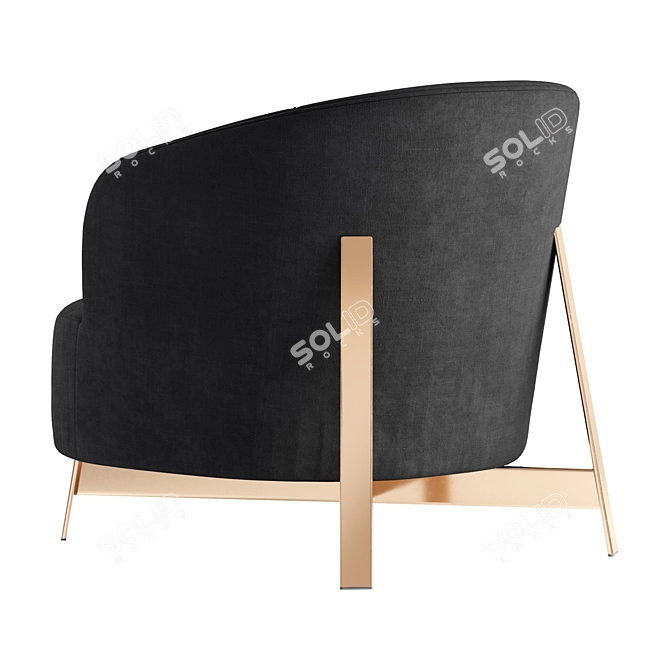 Porada Copine: Elegant and Compact Chair 3D model image 4