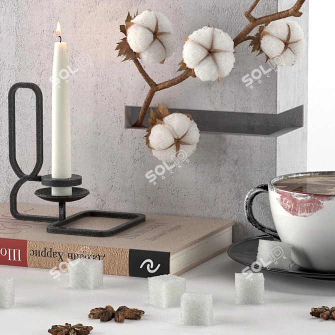 Elegant Decor Set 3D model image 2