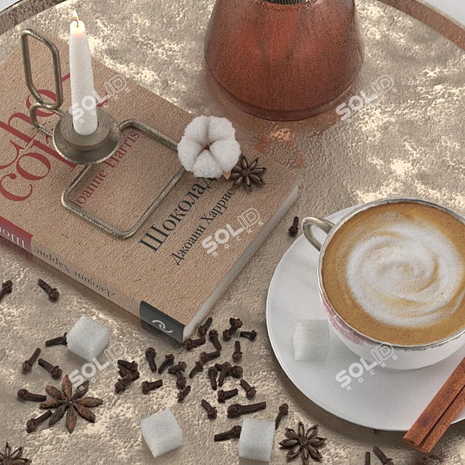 Elegant Decor Set 3D model image 7