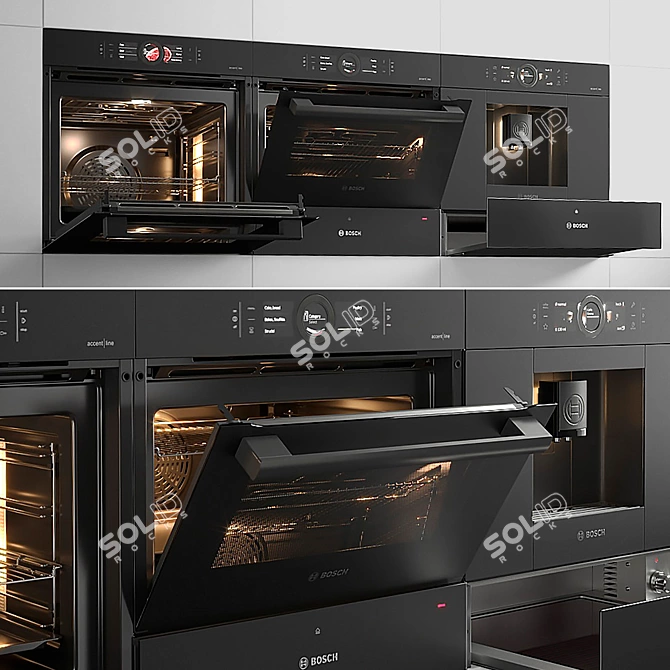 Bosch Serie 8: Perfectly Designed Built-in Appliances 3D model image 2