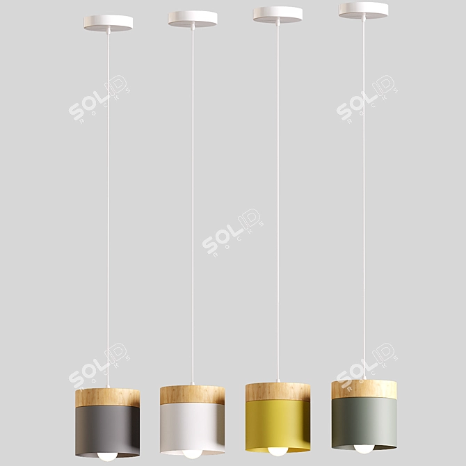 Modern Pendant Lights: Small, Chic, and Versatile 3D model image 2