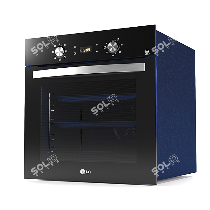 LG LB645E329T1 Built-In Oven - Sleek and Efficient 3D model image 1