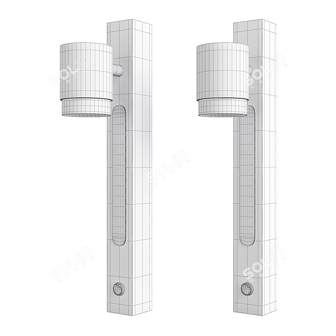 Versatile Grid Wall Display Stand 3D model image 1