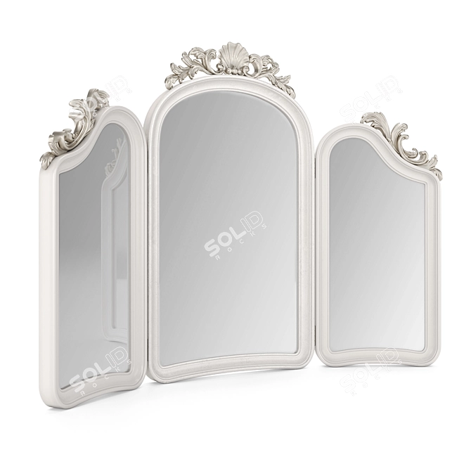 Handcrafted Josephine Table Mirror 3D model image 2