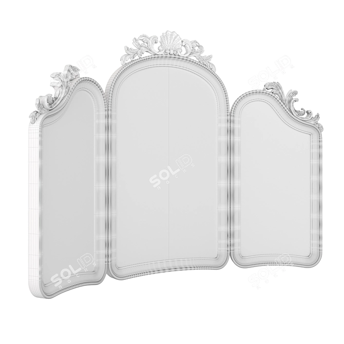 Handcrafted Josephine Table Mirror 3D model image 3
