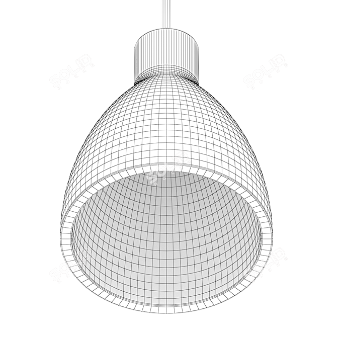 Minimalist Cement Pendant Light 3D model image 4