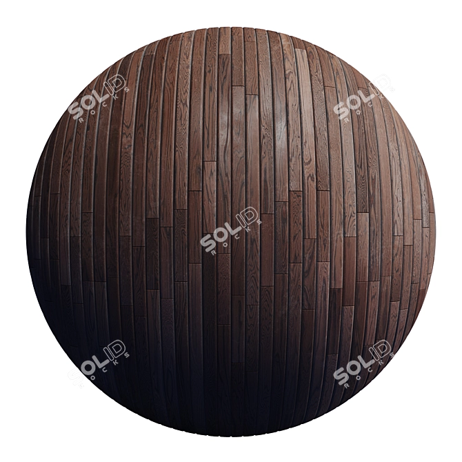 Striped Wood Light Panels: PBR 4K, 2 Mats 3D model image 2