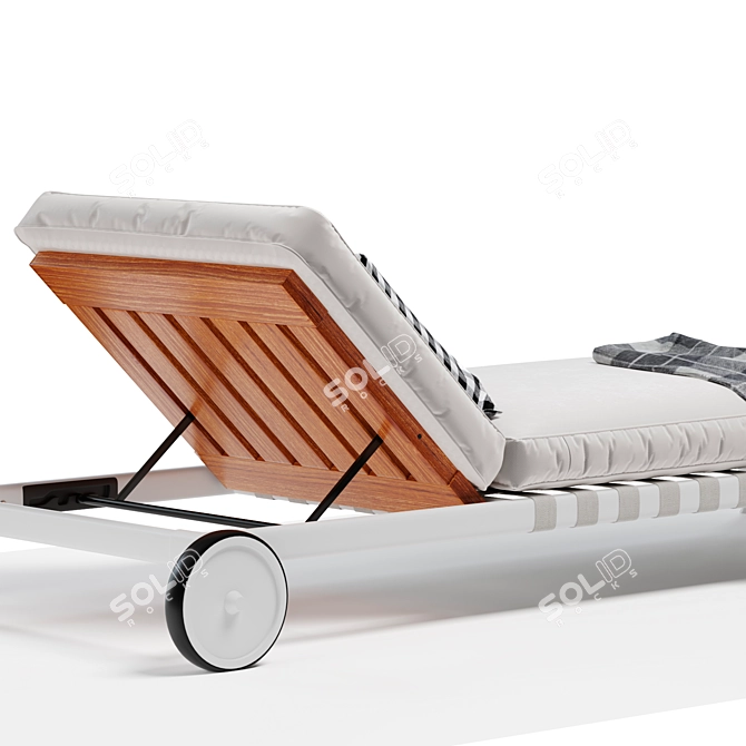 Luxury Atlantic Flexform Sun Lounger 3D model image 4