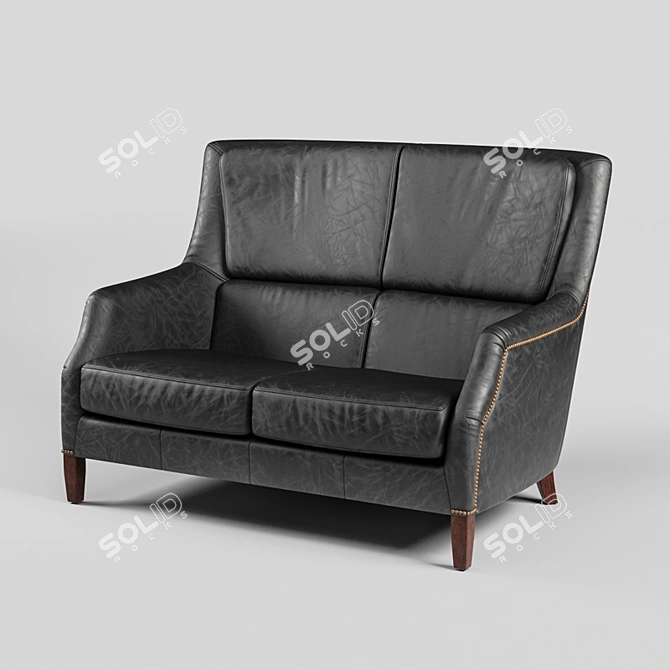 Chic Chelsea Double Sofa 3D model image 4