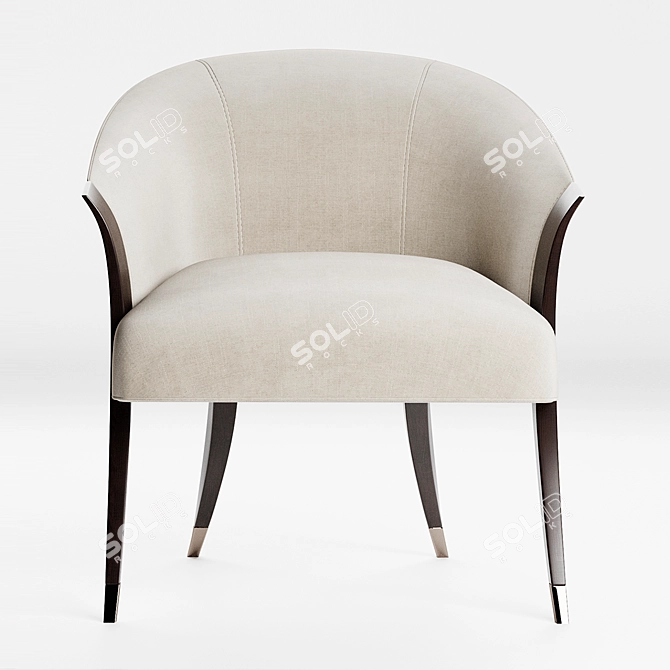 Delilah Chair and Daliesque Table Set 3D model image 3