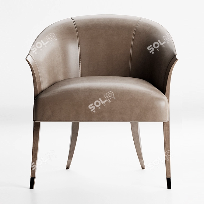 Delilah Chair and Daliesque Table Set 3D model image 4