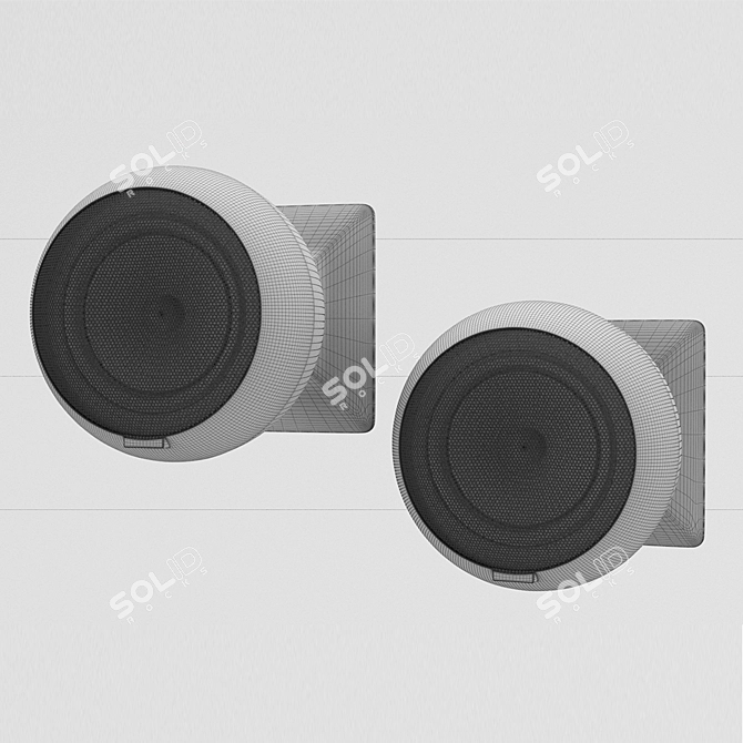 EvoSound Sphere: Premium Karaoke Speaker 3D model image 2