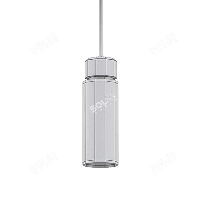 Verge Glass Pendant Light 3D model image 2