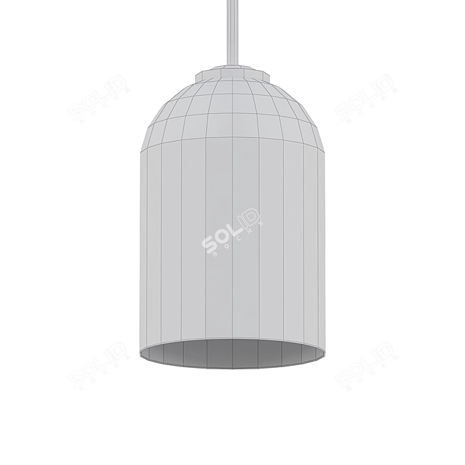 Double Glass Pendant Light: Aria 3D model image 2