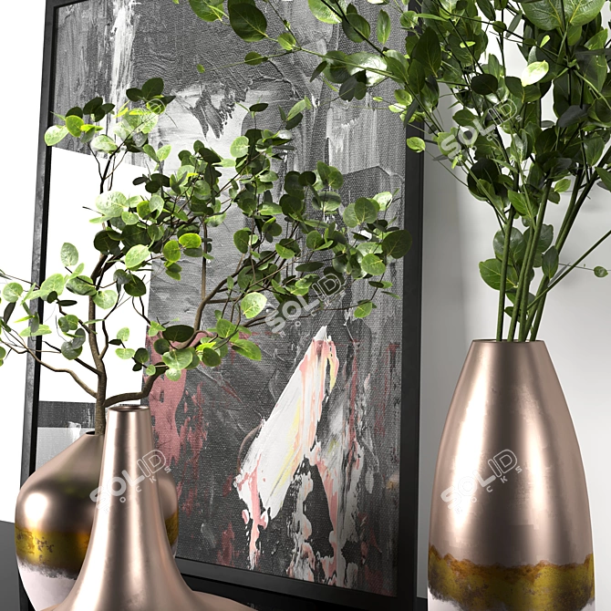 Indoor Plant Collection: 12 Varieties 3D model image 2