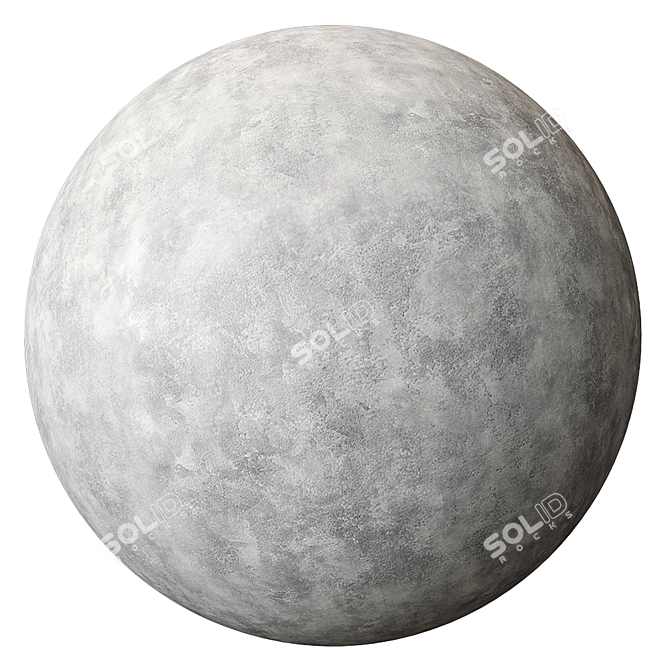 Seamless Gray Plaster Texture 3D model image 3