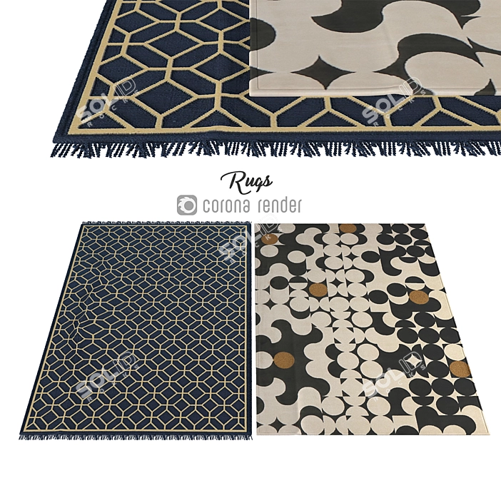 Luxury Carpet Collection 3D model image 1