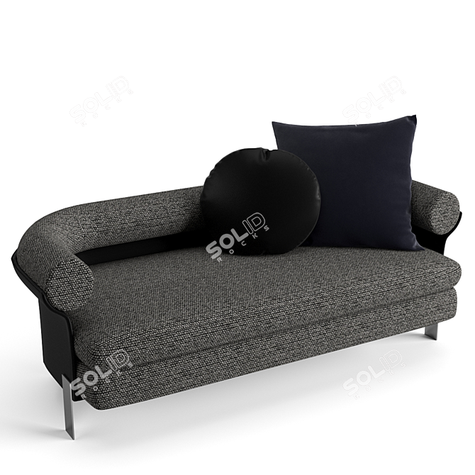 Elegant Minotti Mattia Lounge Sofa 3D model image 2
