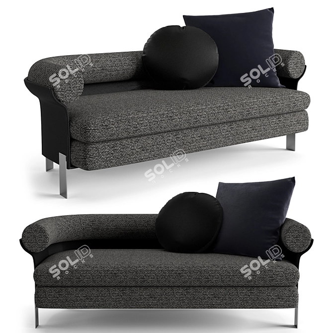 Elegant Minotti Mattia Lounge Sofa 3D model image 6