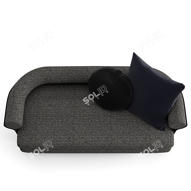 Elegant Minotti Mattia Lounge Sofa 3D model image 7