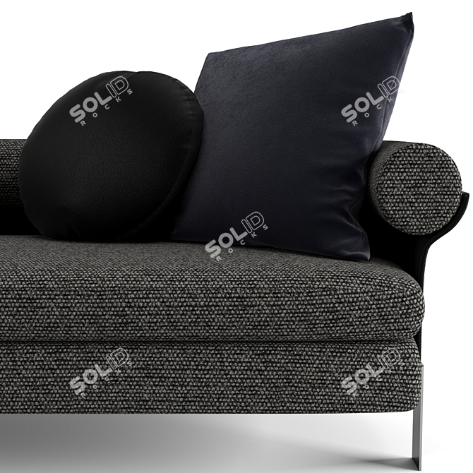 Elegant Minotti Mattia Lounge Sofa 3D model image 9