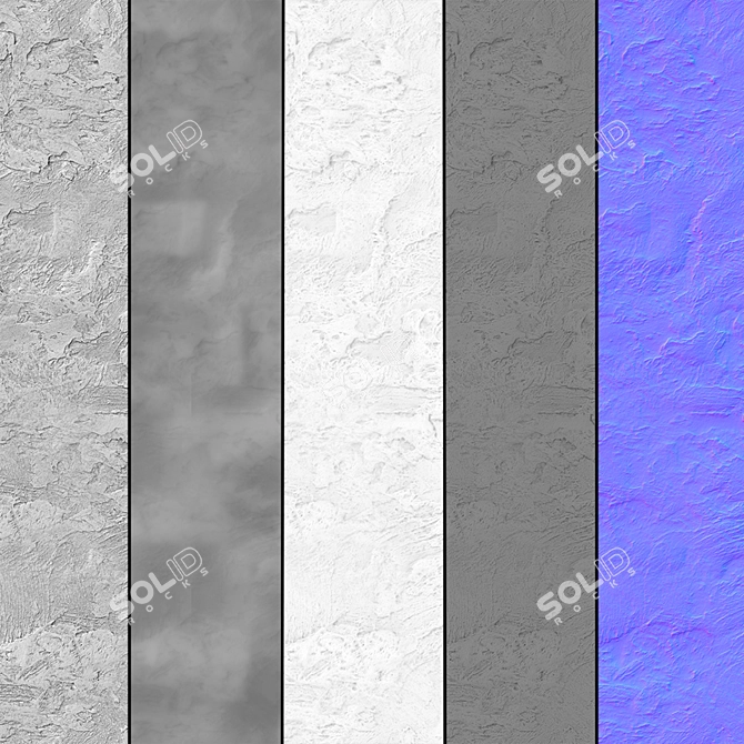 Elegant Plaster Texture #42 3D model image 5