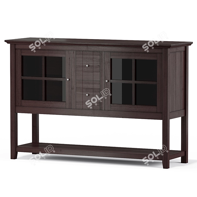 Charlotte Glass Door Buffet 3D model image 2