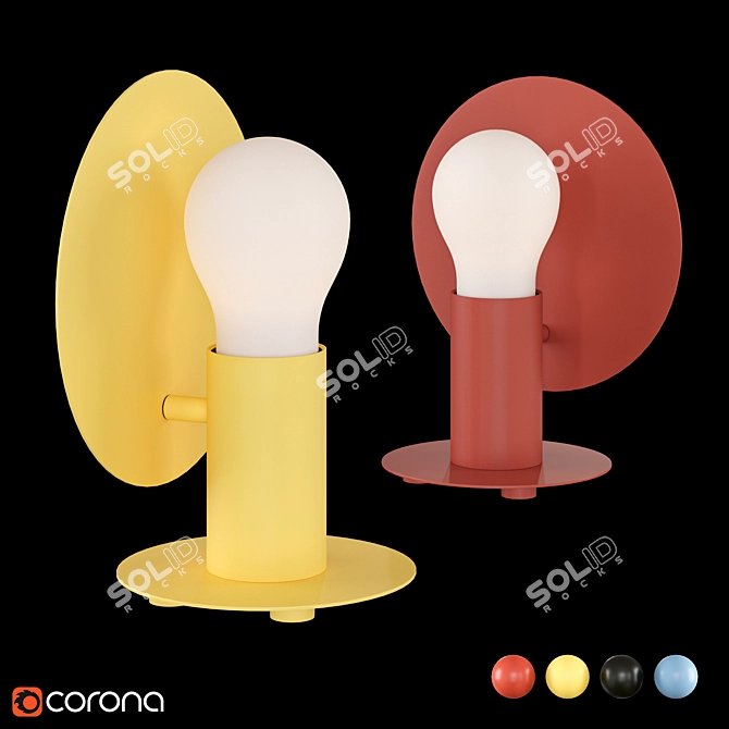 Joyful and Versatile Angel Table Lamp 3D model image 1